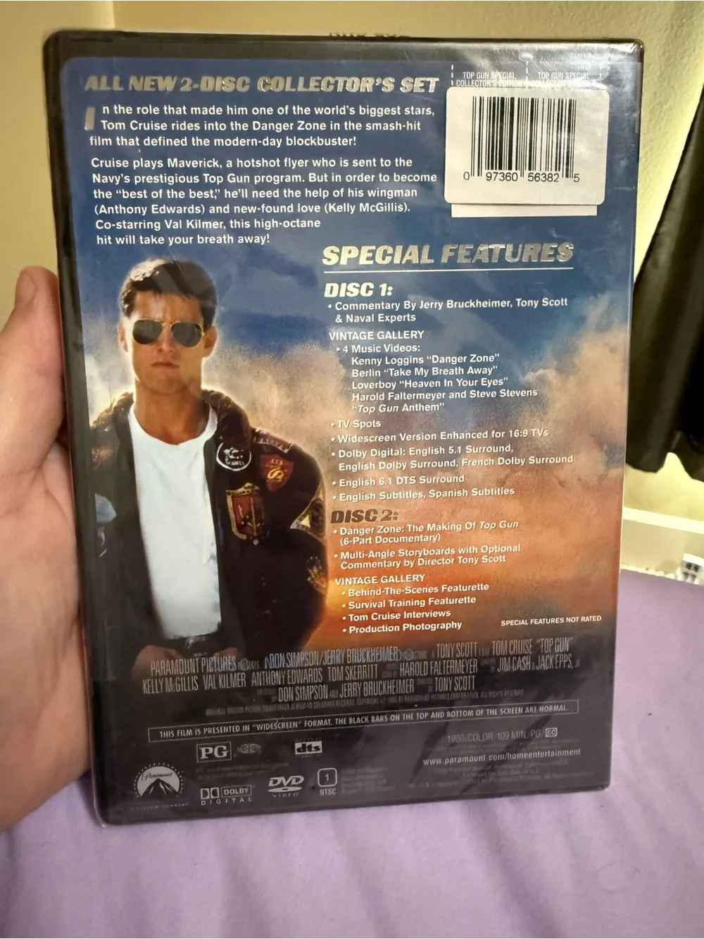 Top Gun-Special Collector's Edition (Widescreen 1986) DVD sealed